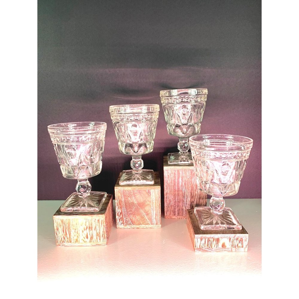 Indiana Glass Colony Park Lane Wine Glasses